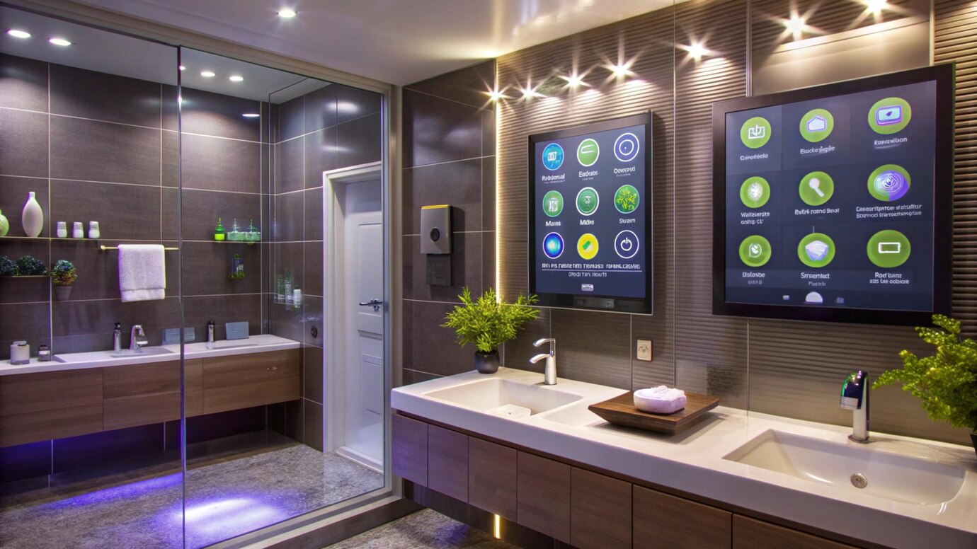 A modern bathroom renovation showcasing sleek design trends, a key feature of a Bathroom Remodeling Guide for homeowners.