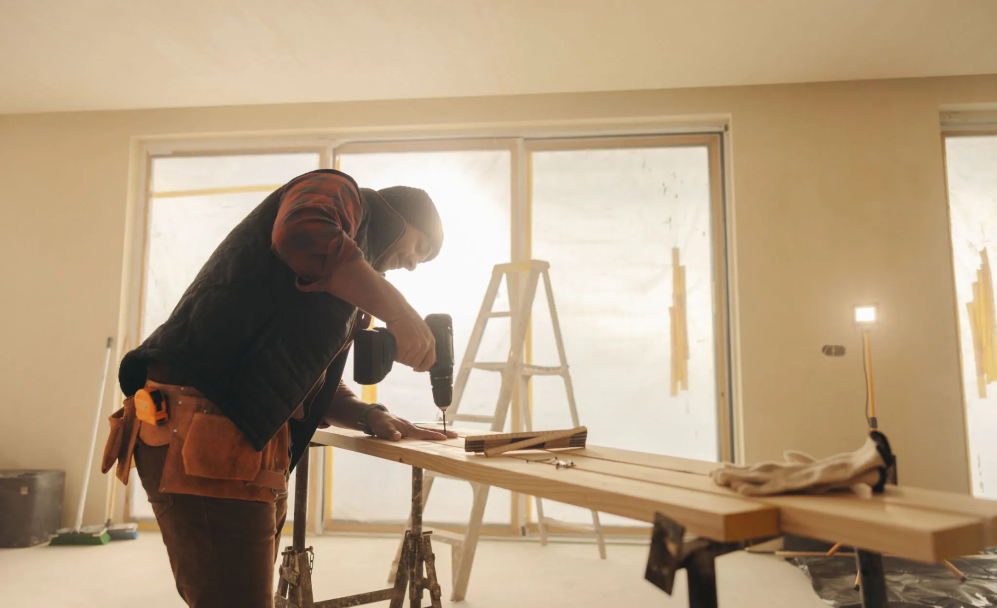 Home remodeling and addition project in progress with modern upgrades